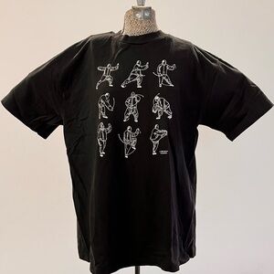 VTG 80s Shaolin Kung Fu Tai Chi Masters Moves Single Stitch 1982 T-Shirt Size L